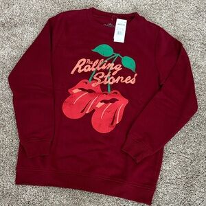 Rolling Stones Burgundy Sweatshirt